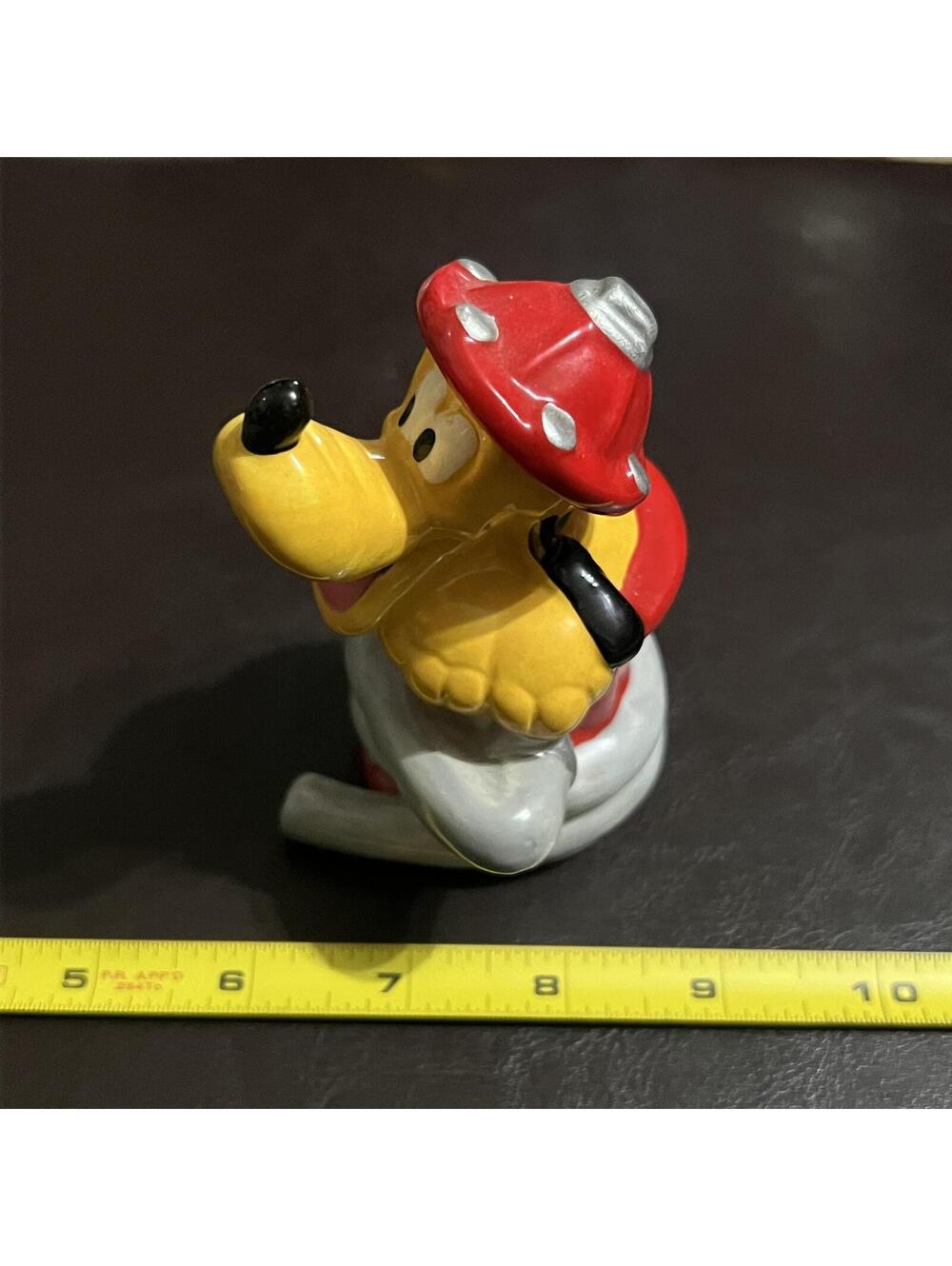 Disney Mickey Mouse & Pluto Firefighter Ceramic Figurine Set - Picture 7 of 9
